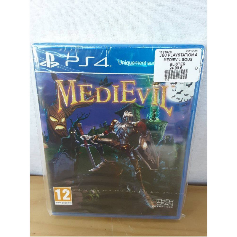 JEU PLAYSTATION 4 MEDIEVIL SOUS BLISTER