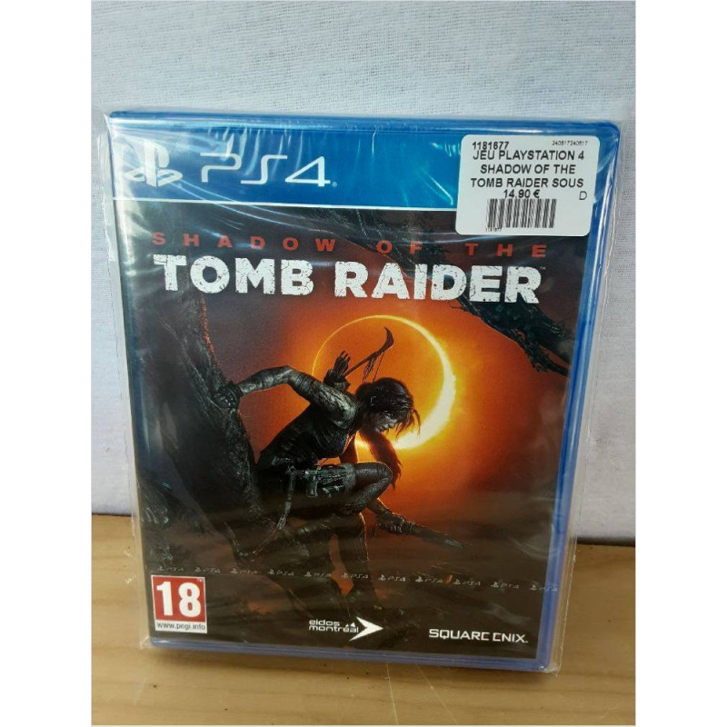 JEU PLAYSTATION 4 SHADOW OF THE TOMB RAIDER SOUS BLISTER