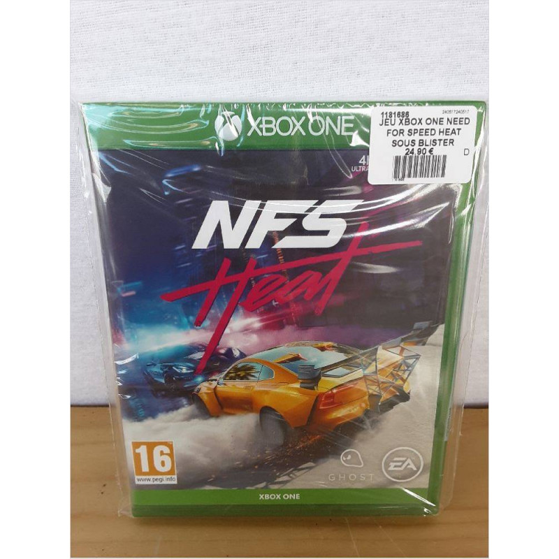 JEU XBOX ONE NEED FOR SPEED HEAT SOUS BLISTER