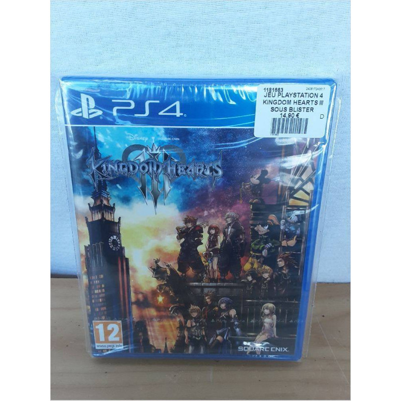 JEU PLAYSTATION 4 KINGDOM HEARTS III SOUS BLISTER