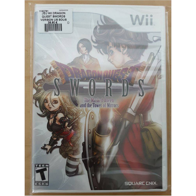 JEU WII DRAGON QUEST SWORDS VERSION US SOUS BLISTER