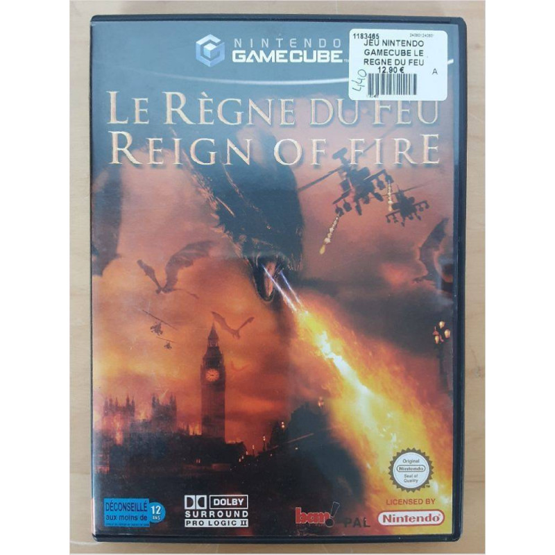 JEU NINTENDO GAMECUBE LE REGNE DU FEU COMPLET