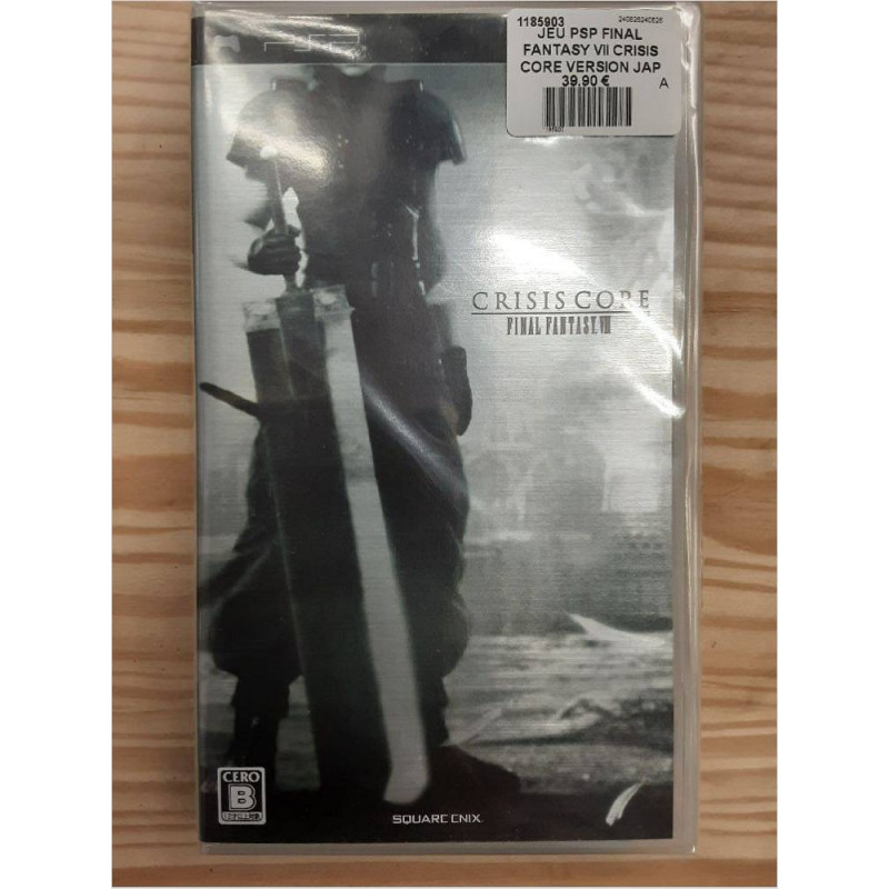 JEU PSP FINAL FANTASY VII CRISIS CORE VERSION JAP