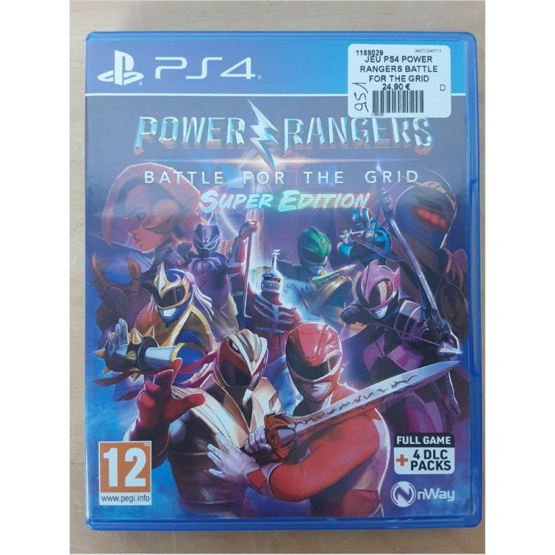 JEU PS4 POWER RANGERS BATTLE FOR THE GRID