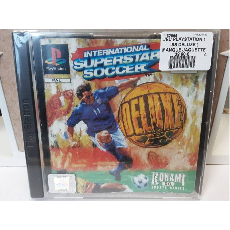 JEU PLAYSTATION 1 ISS DELUXE ( MANQUE JAQUETTE )