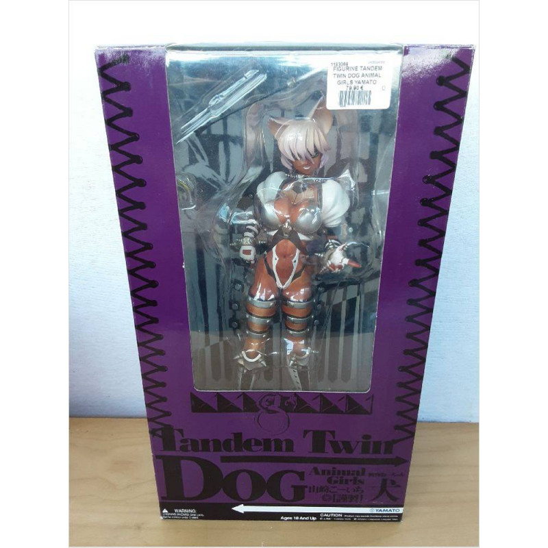 FIGURINE TANDEM TWIN DOG ANIMAL GIRLS YAMATO