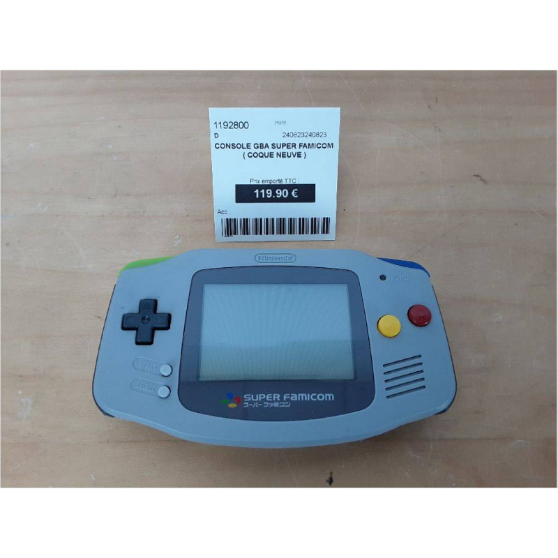 CONSOLE GBA SUPER FAMICOM ( COQUE NEUVE )