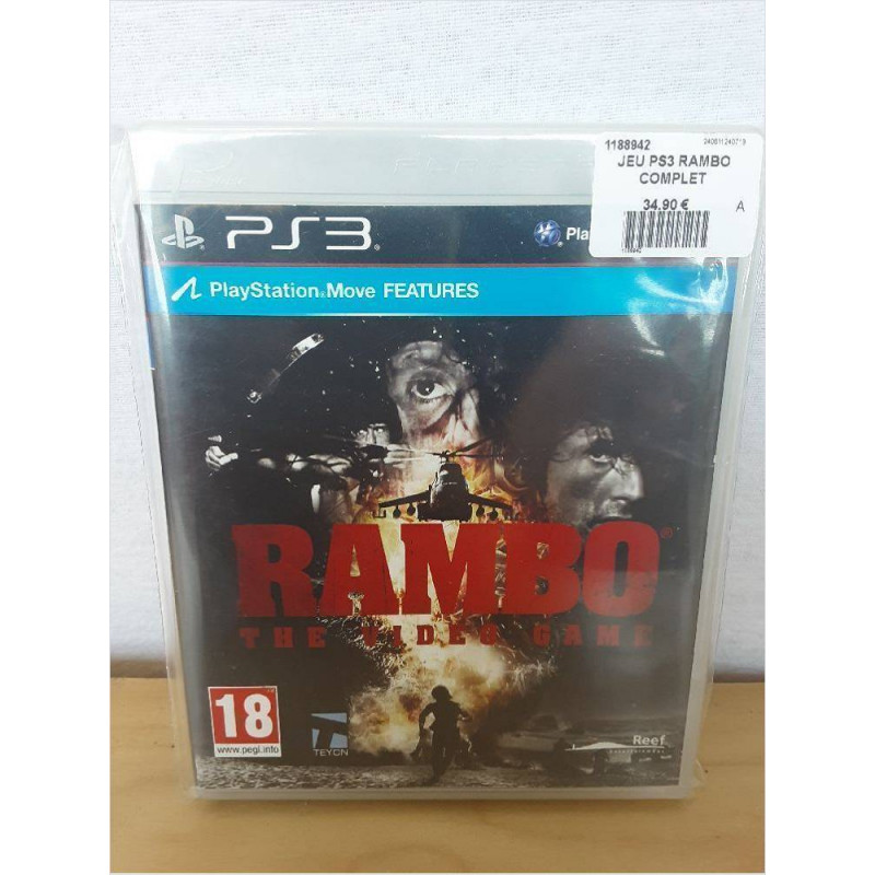 JEU PS3 RAMBO COMPLET
