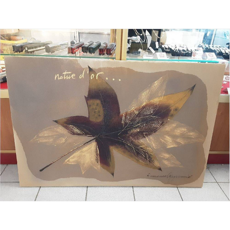 FEUILLE SUR TOILE ACRYLIQUE