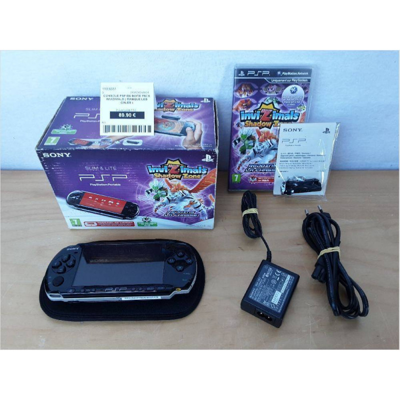 CONSOLE PSP EN BOITE PACK INVIZIMALS ( MANQUE LES CALES )