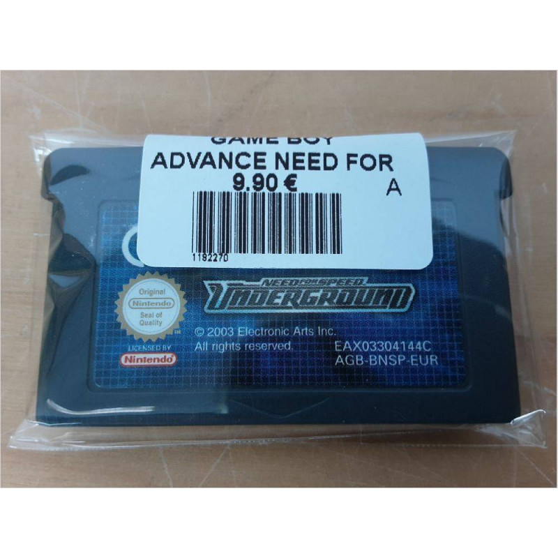 JEU NINTENDO GAME BOY ADVANCE NEED FOR SPEED UNDERGROUND