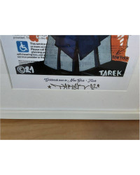 OEUVRE SUR PAPIER GRAFFITI DE TAREK BEN YAKHLEF ( DÉDICACÉE )