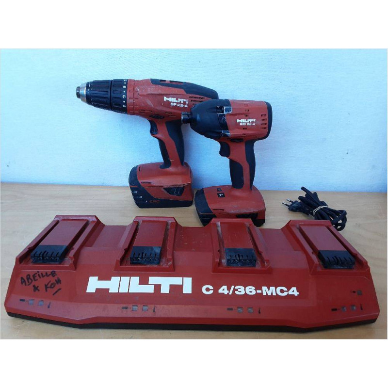 ENSEMBLE HILTI SID 22-A + SF 22-A 1+ CHARGEUR SEQUENTIEL C 4/36-MC4