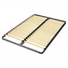 SOMMIER CADRE 20 LATTES 140X190 AVEC RENFORT CENTRAL