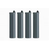 PIEDS PLASTIQUE DUR GRIS ALUMINIUM HAUTEUR 22CM N°3 1 LOT DE 4