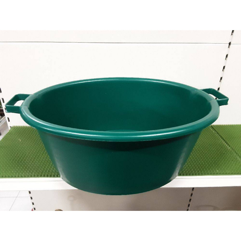 BAQUET OVALE VERT 45L INDUSTRIEL QUALITE FRANCE (B045M)