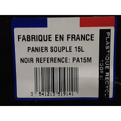 PANIER SOUPLE 15L RURAL MULTI-USAGES QUALITE FRANCE (PA15M)