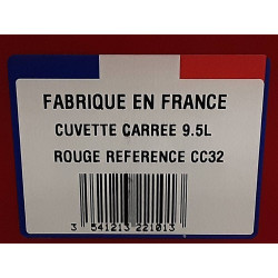 CUVETTE CARREE 9.5L DIAM.32CM QUALITE FRANCE (CC32)