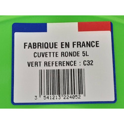 CUVETTE RONDE 5L DIAM.32CM QUALITE FRANCE (C32)