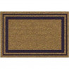 TAPIS COCO BORDURES BLEU NATUREL/PVC 40X60CM