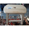 TABOURET REPOSE PIEDS COEUR GM BOIS BRUT P062
