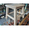 TABOURET REPOSE PIEDS COEUR GM BOIS BRUT P062
