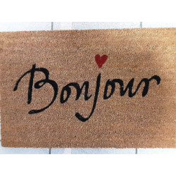 TAPIS COCO TEXTE BONJOUR...