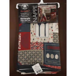 NAPPE IMPRIMEE ANTI TACHES RECT.150X300CM
