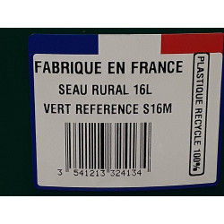 SEAU 16L INDUSTRIEL QUALITE FRANCE (S16M)
