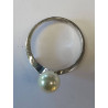 BAGUE OR BLANC 18K 3.87GR T52