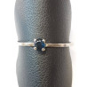 BAGUE OR BLANC 18K 0.80GR SAPHIR T53