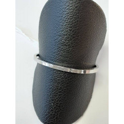 BAGUE OR BLANC 18K 0.67GR T55