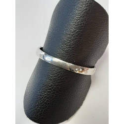 BAGUE OR BLANC 18K 1.14GR T53