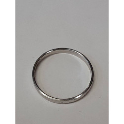 BAGUE OR BLANC 18K 1.14GR T53
