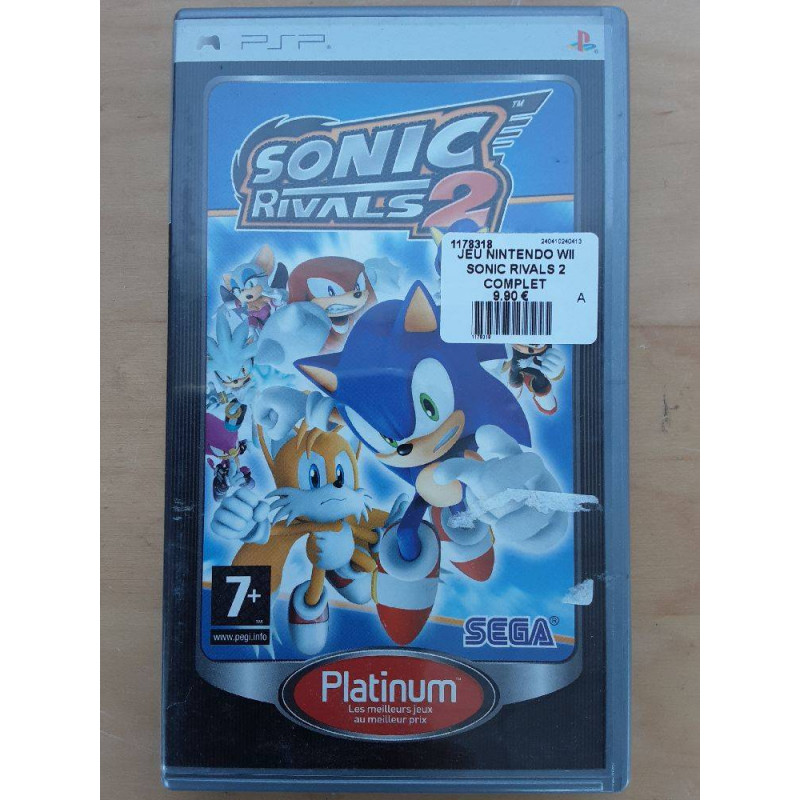 JEU NINTENDO WII SONIC RIVALS 2 COMPLET