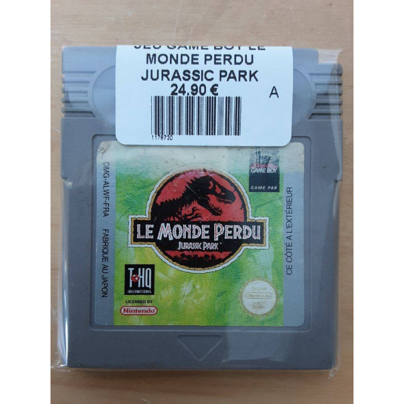 JEU GAME BOY LE MONDE PERDU JURASSIC PARK