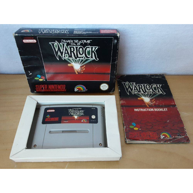 JEU SUPER NINTENDO WARLOCK COMPLET 