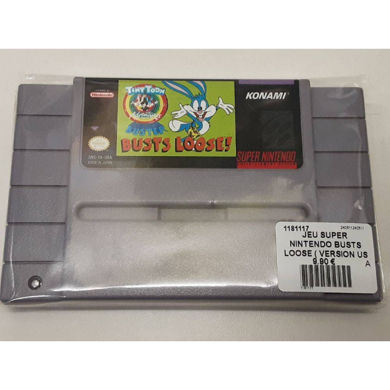 JEU SUPER NINTENDO BUSTS LOOSE ( VERSION US )