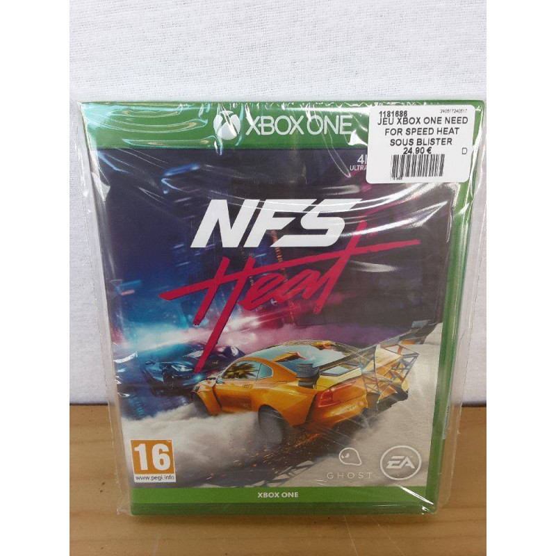 JEU XBOX ONE NEED FOR SPEED HEAT SOUS BLISTER