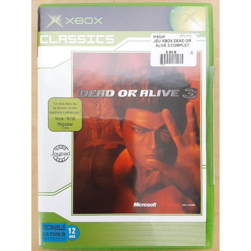 JEU XBOX DEAD OR ALIVE 3 COMPLET