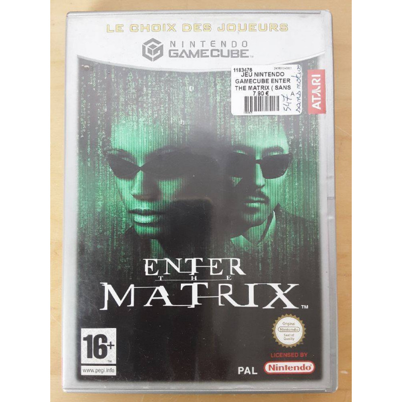 JEU NINTENDO GAMECUBE ENTER THE MATRIX COMPLET