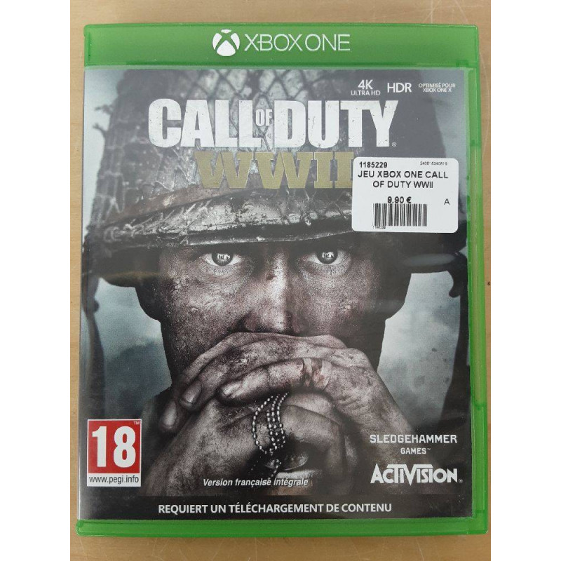 JEU XBOX ONE CALL OF DUTY WWII