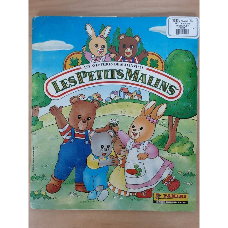ALBUM PANINI  LES PETITS MALINS INCOMPLET