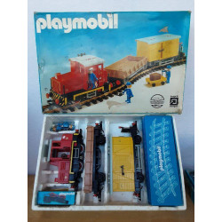 TRAIN TRANSPORT DE MARCHANDISES SET 4025 + TRANSFO 4350 ( VENDU EN L ÉTAT NON TESTÉ )