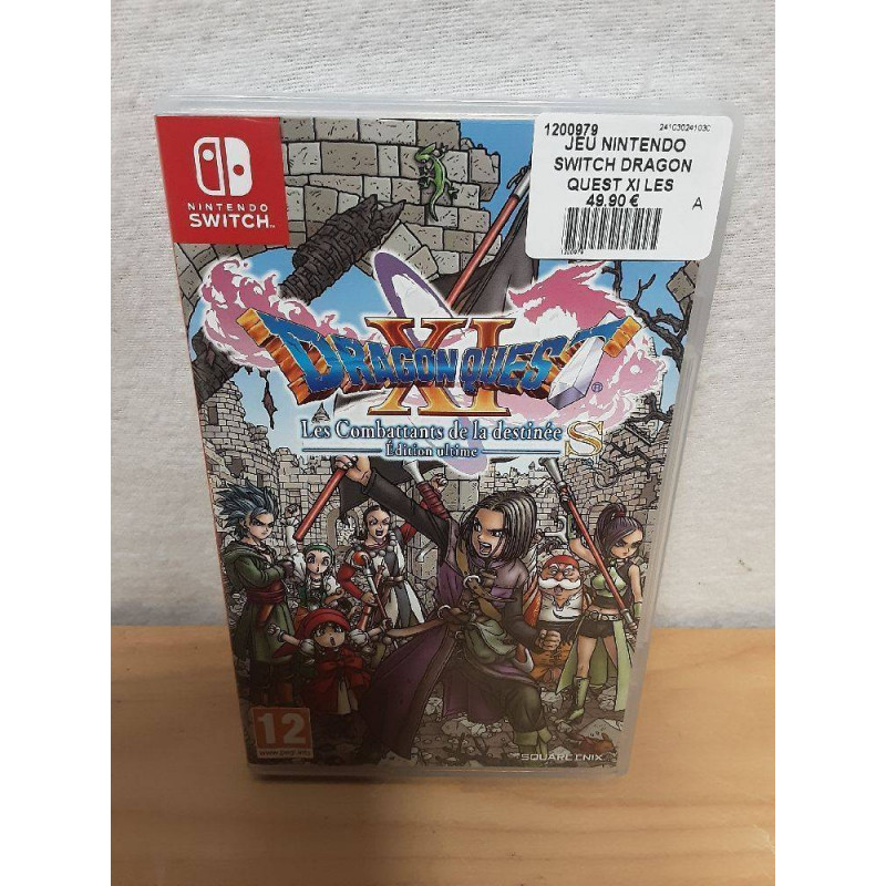JEU NINTENDO SWITCH DRAGON QUEST XI LES COMBATTANTS DE LA DESTINÉE