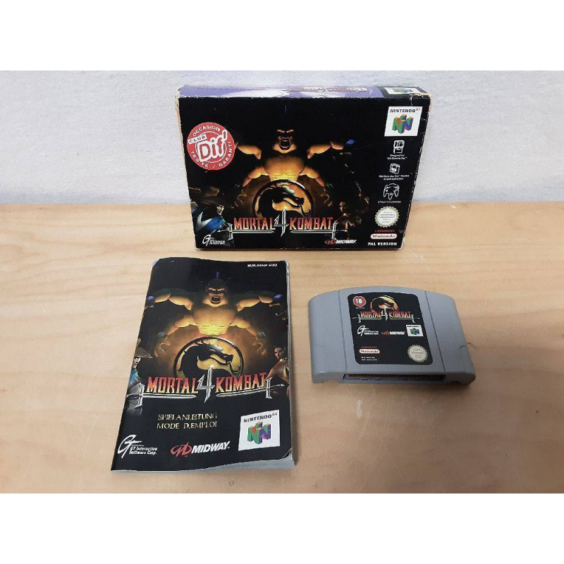 JEU NINTENDO 64 MORTAL KOMBAT 4 ( SANS CALE )