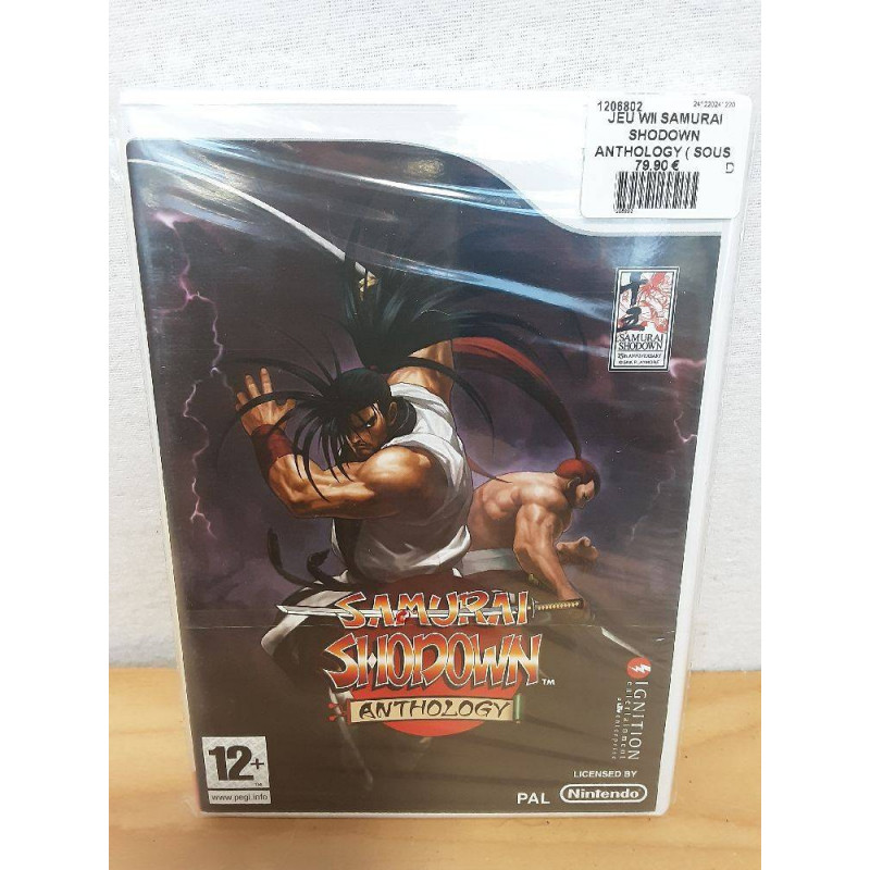 JEU WII SAMURAI SHODOWN ANTHOLOGY ( SOUS BLISTER )