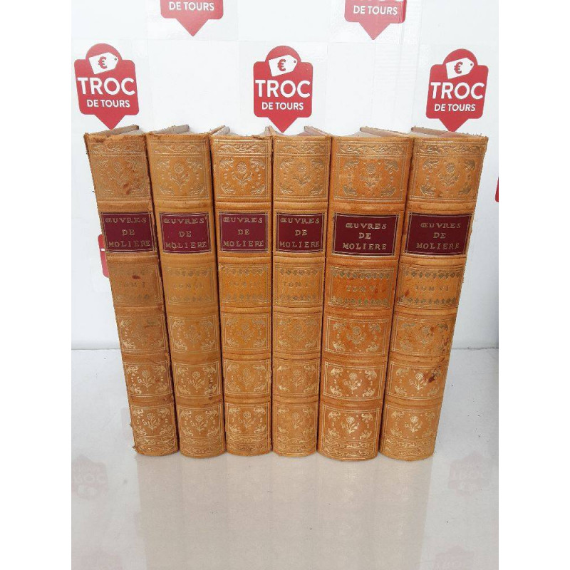 LIVRES OEUVRES DE MOLIERE INTEGRALE ILLUSTRÉ PAR OPPENOR BOUCHER ET BLONDEL