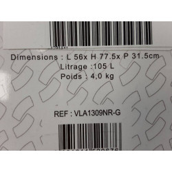 VALISE 4 ROUES SYNTHETIQUE ABS VLA1309NR GM