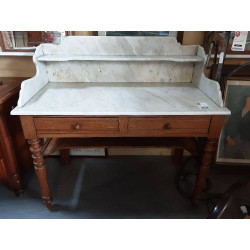 TABLE DE TOILETTE MARBRE BLANC